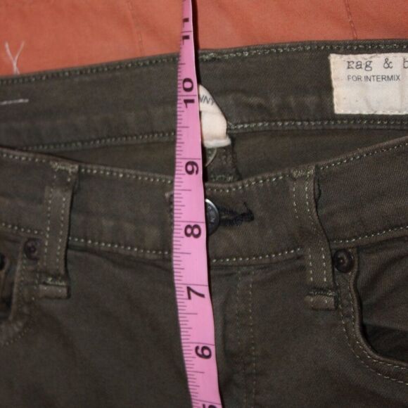 rag & bone  Skinny Jeans in Green Army  Women's Size 26 - Picture 12 of 13